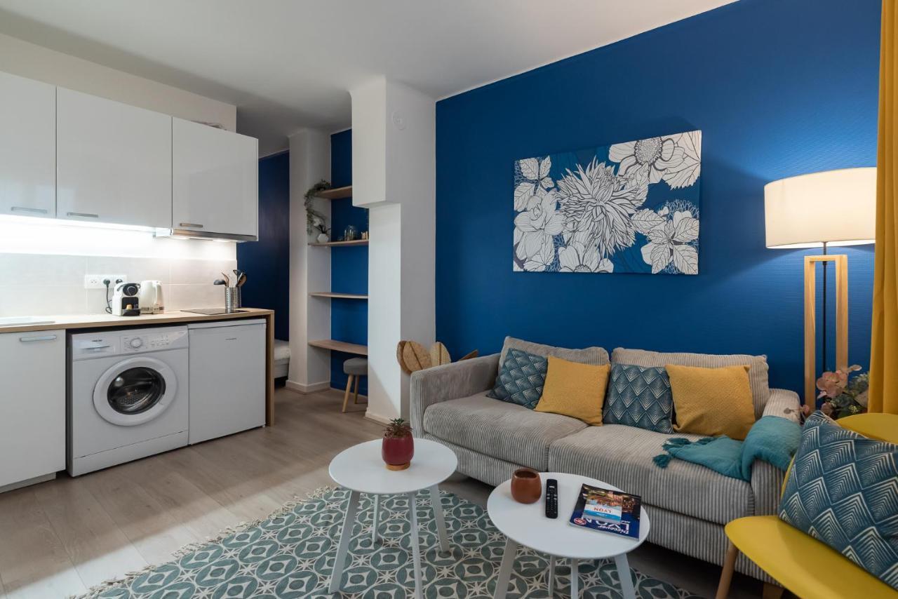 Studio Blue Confort , Proche Gare Part Dieu Daire Villeurbanne Dış mekan fotoğraf